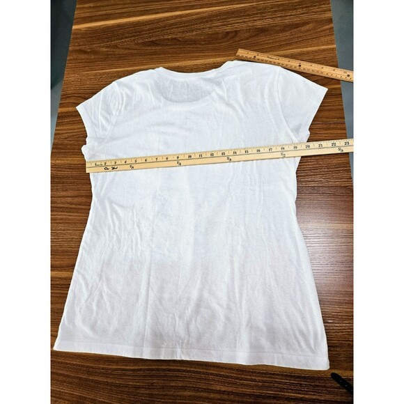 WOMAN'S WOUND UP SKULL AND FLORAL CAP SLEEVE PULLOVER T-SHIRT SIZE XXL - Picture 5 of 5